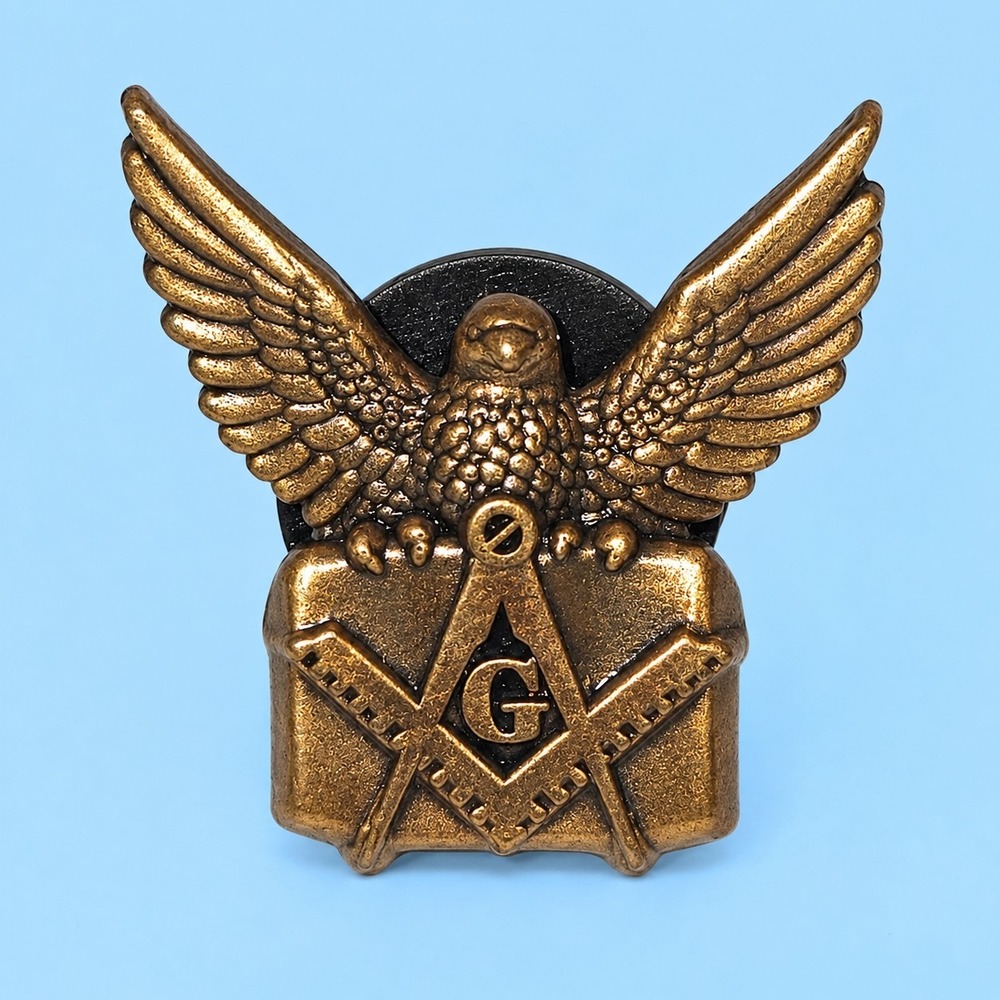 2004 Oklahoma Masonic Grand Master R.S. Coppedge Eagle Freemason Lapel Pin -3779